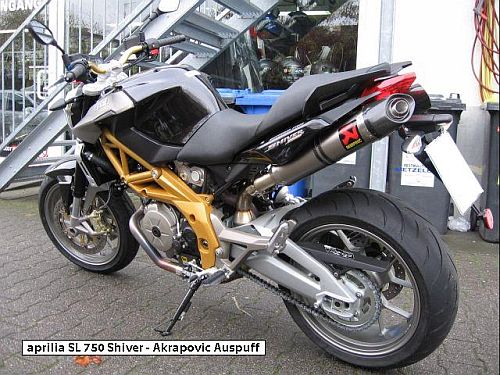 shiver 750 akrapovic